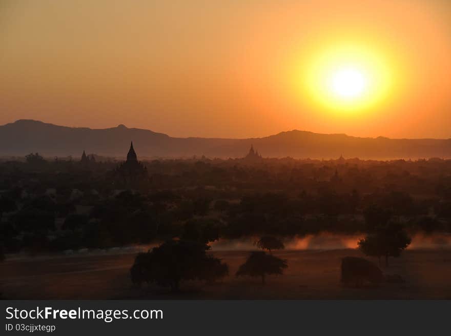 Sunset at Bagan