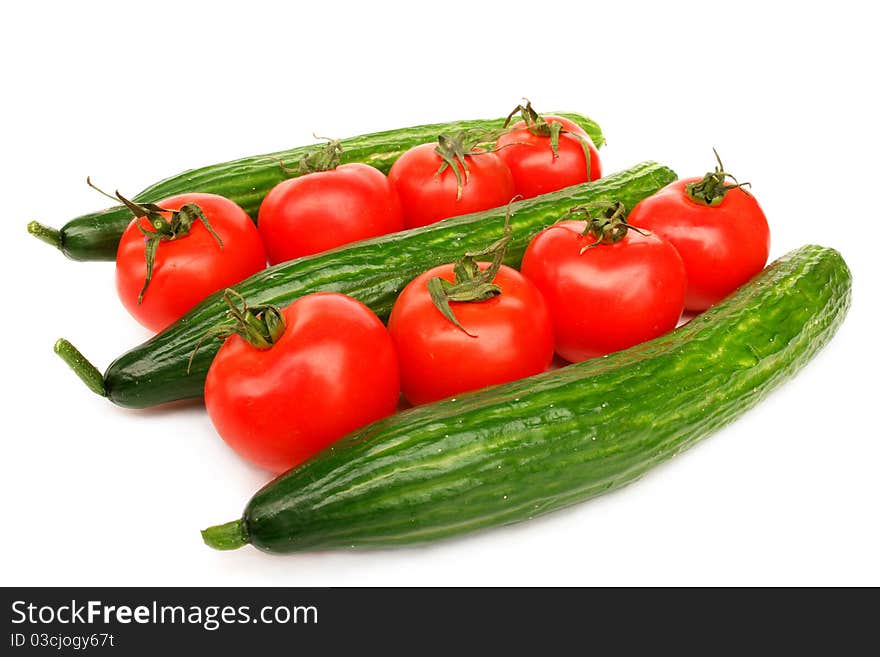 Tomatoes And Cucumbers