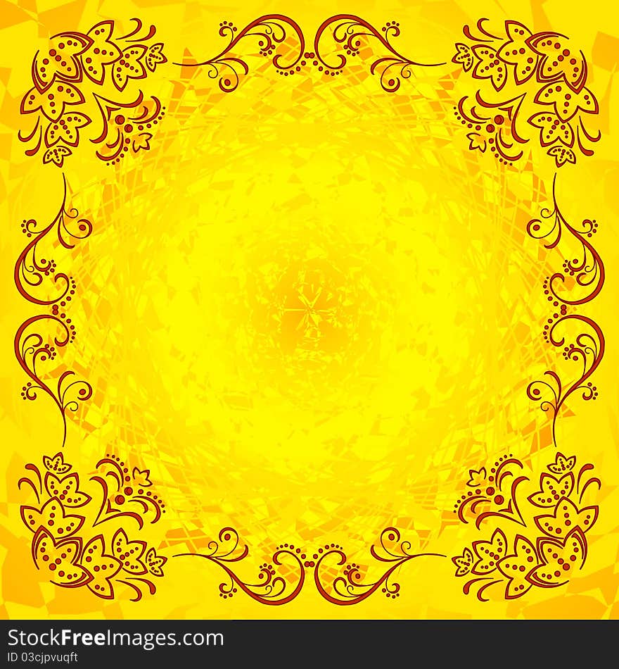 Abstract background with a symbolical flower pattern. Abstract background with a symbolical flower pattern