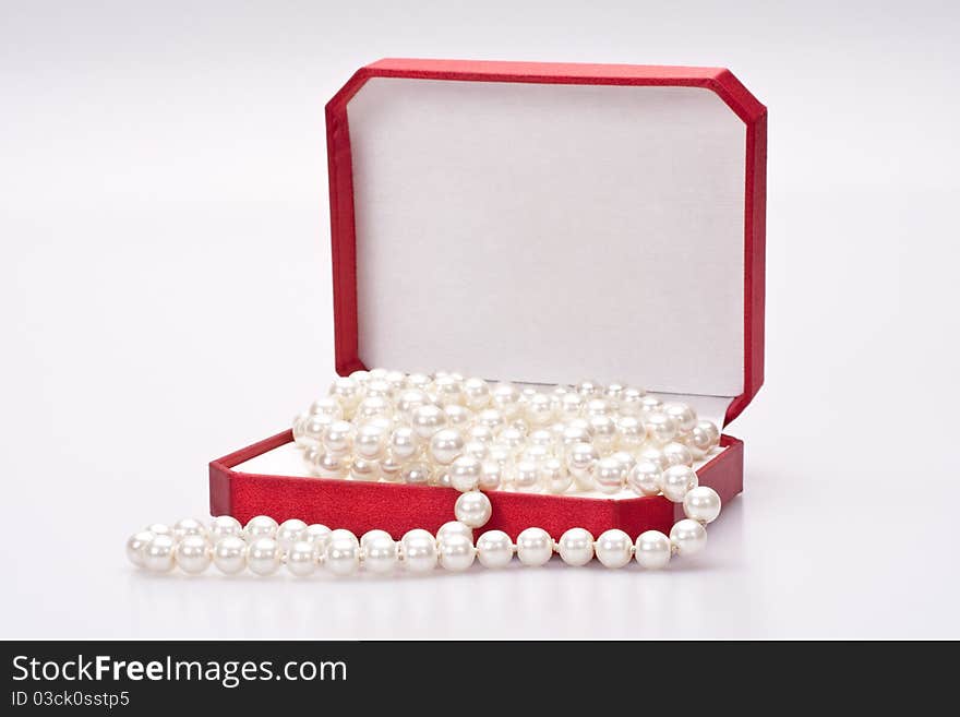 Pearls In A Red Box