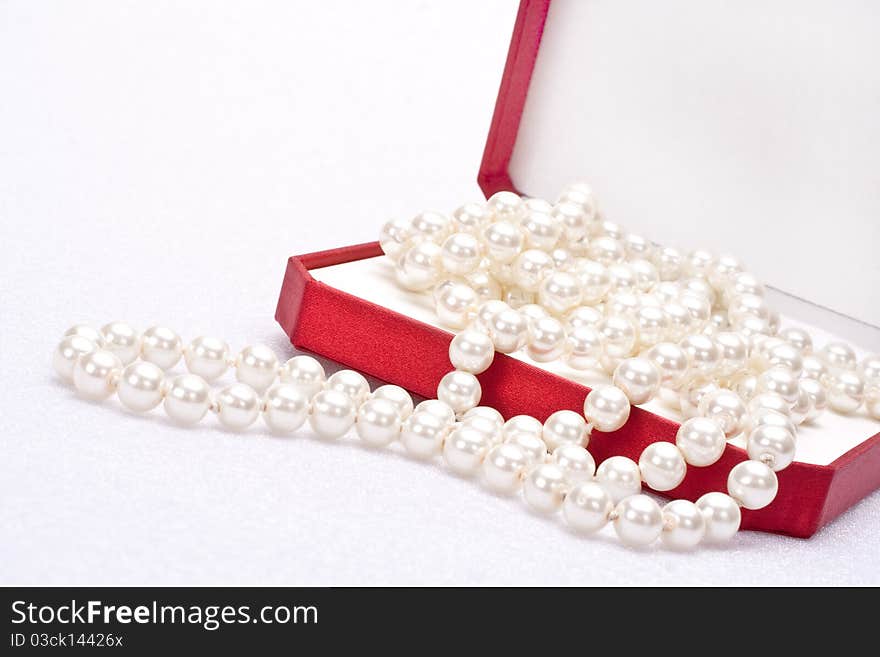 Pearls In A Red Box