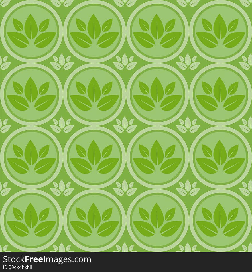 Cute Abstract Leaves Pattern