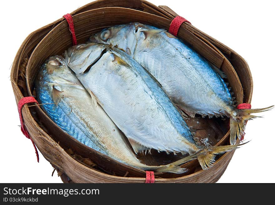 Steamed Mackerel In Bamboo Basket