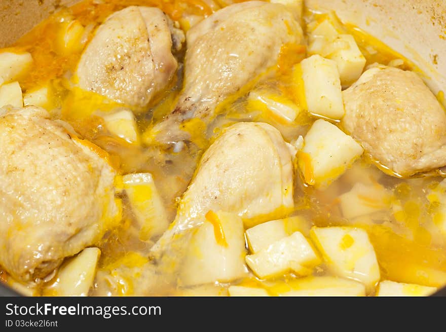 Chicken and potato soup