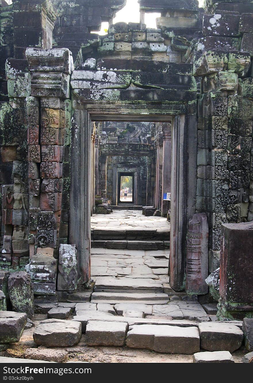 Ta phrom temple in angkor