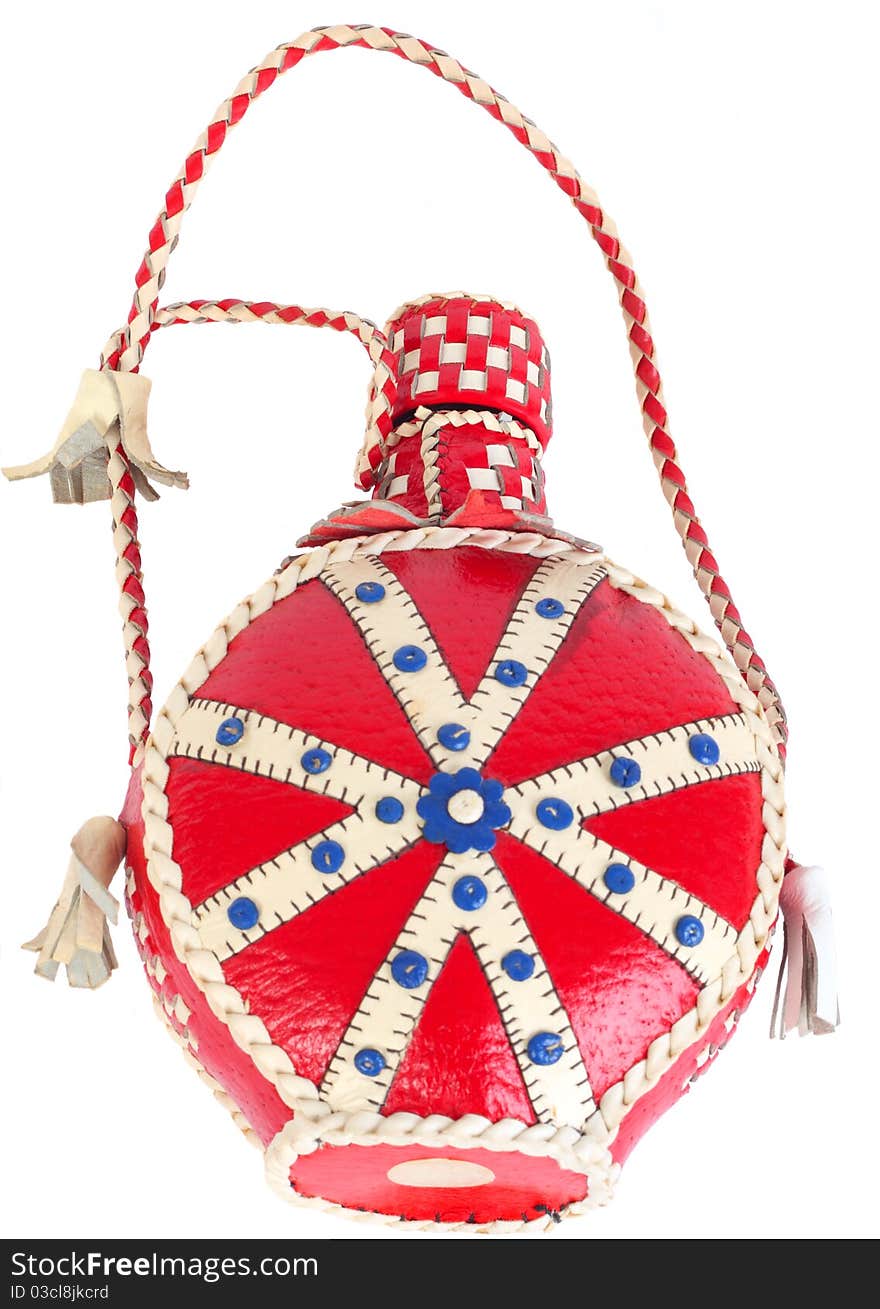 Traditional brandy bottle