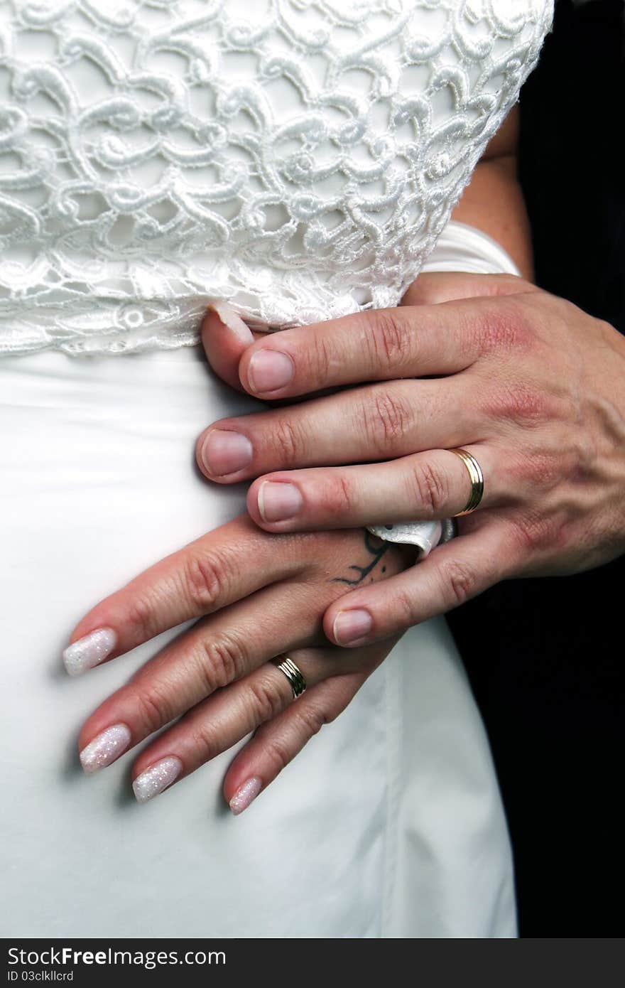 Wedding rings Bride and Groom