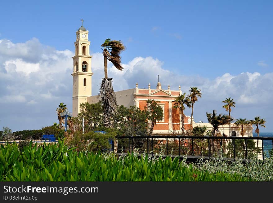 The centre of old city of Jaffa, Israel