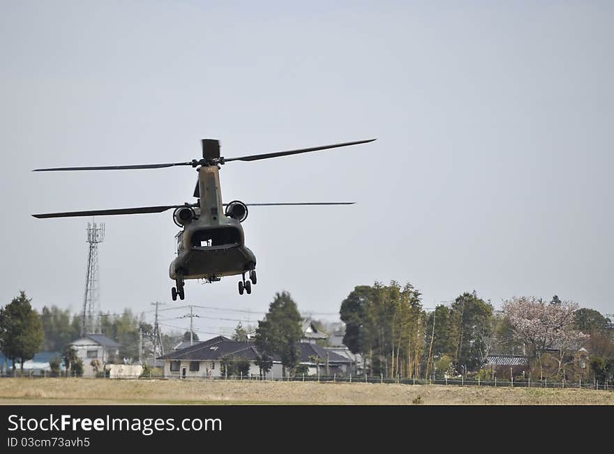 Chinook is a twin-engine, tandem rotor medium-lift helicopter.