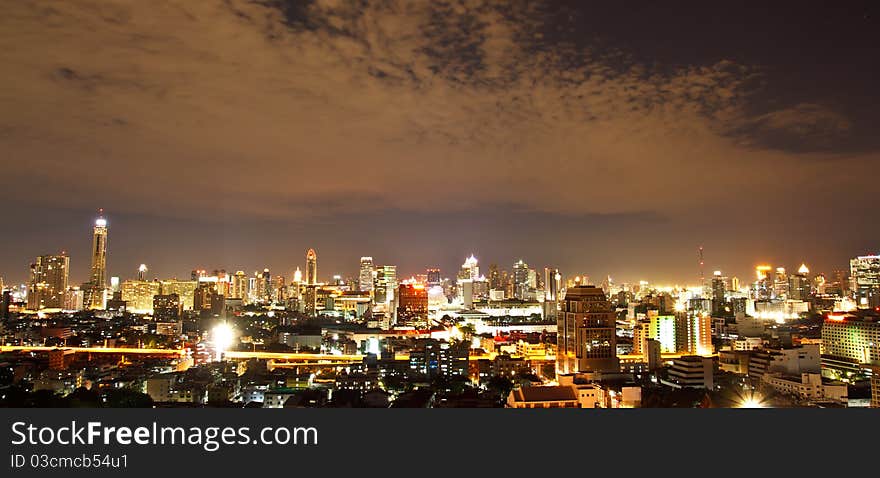 City At Night, Bangkok,Thailand