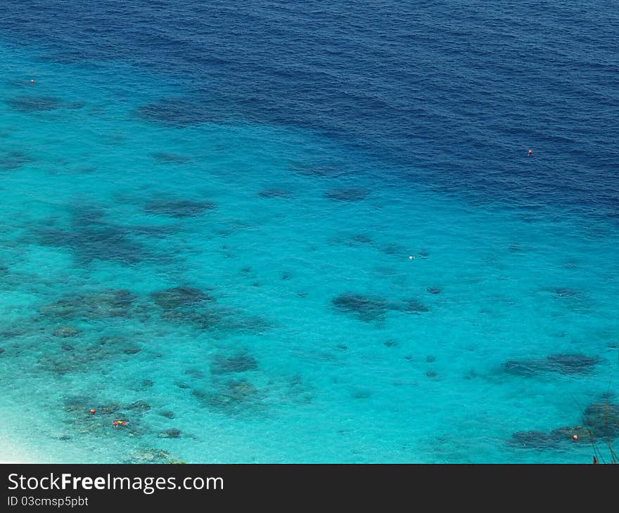 Background of calm blue sea