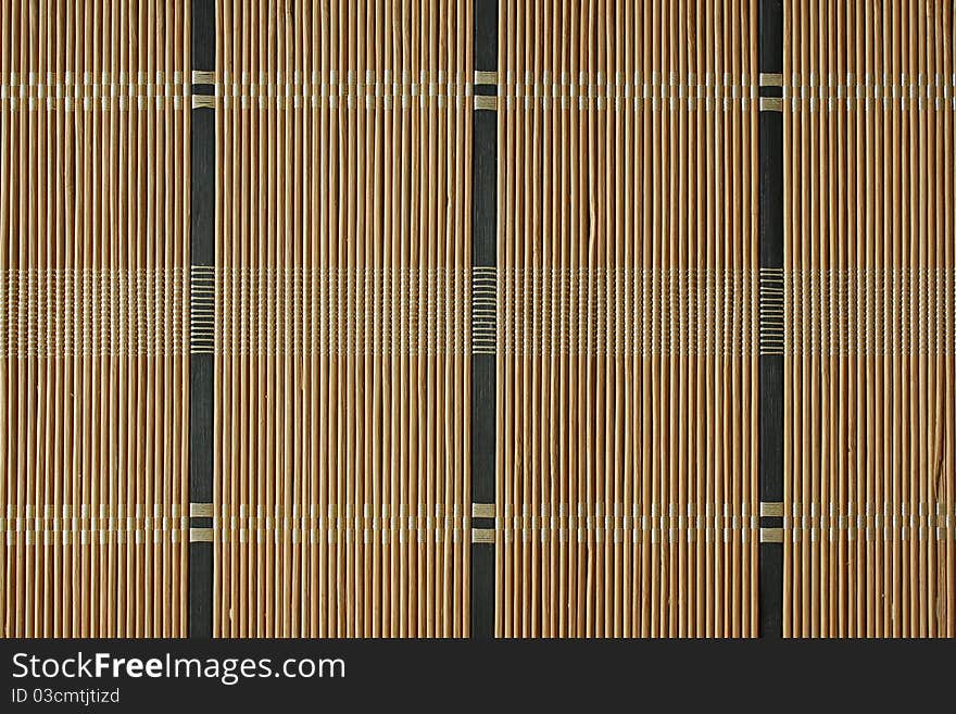 Bamboo mat detailed texture, background