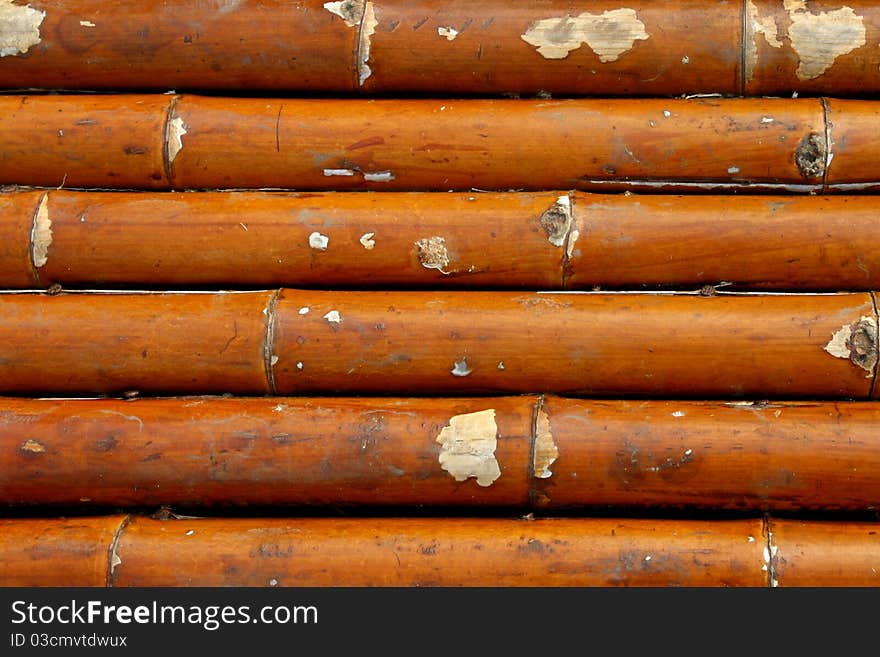 Close-up bamboo background texture with columns