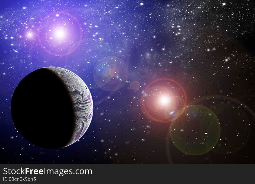 Planet in space