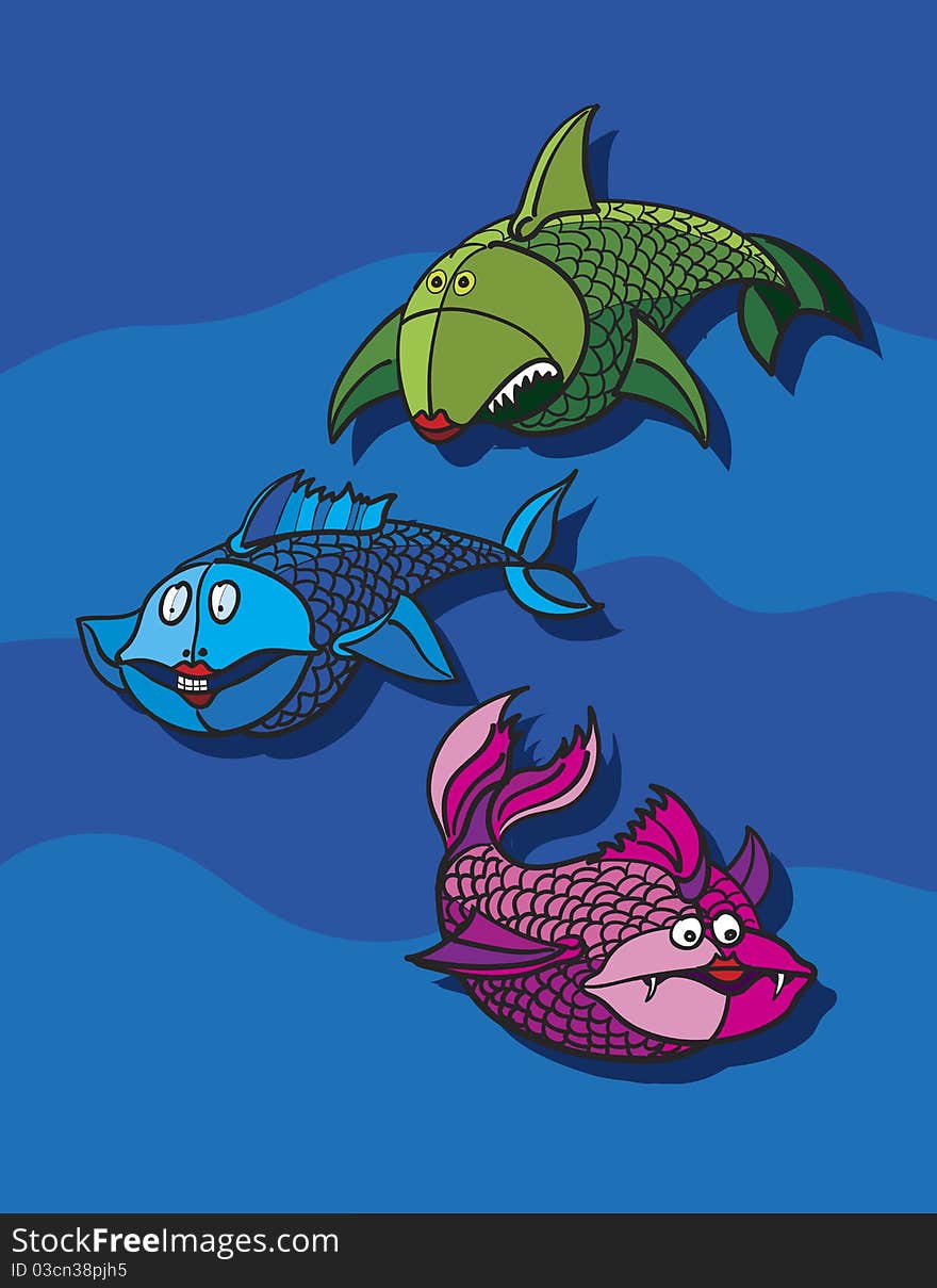 Fish cartoon