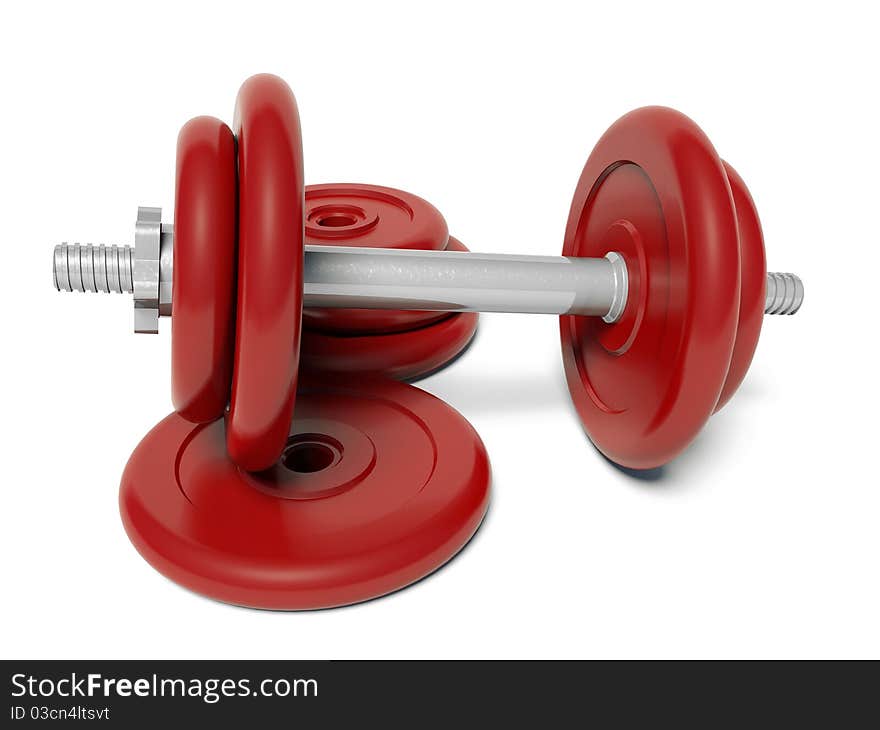 Red Dumbbell