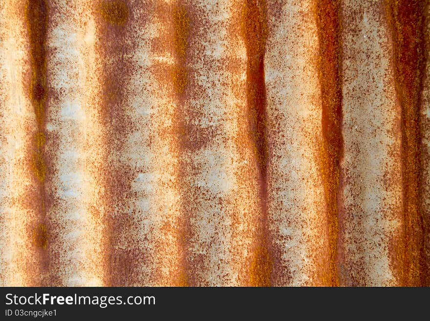 Abstract background consists of a rusted tin