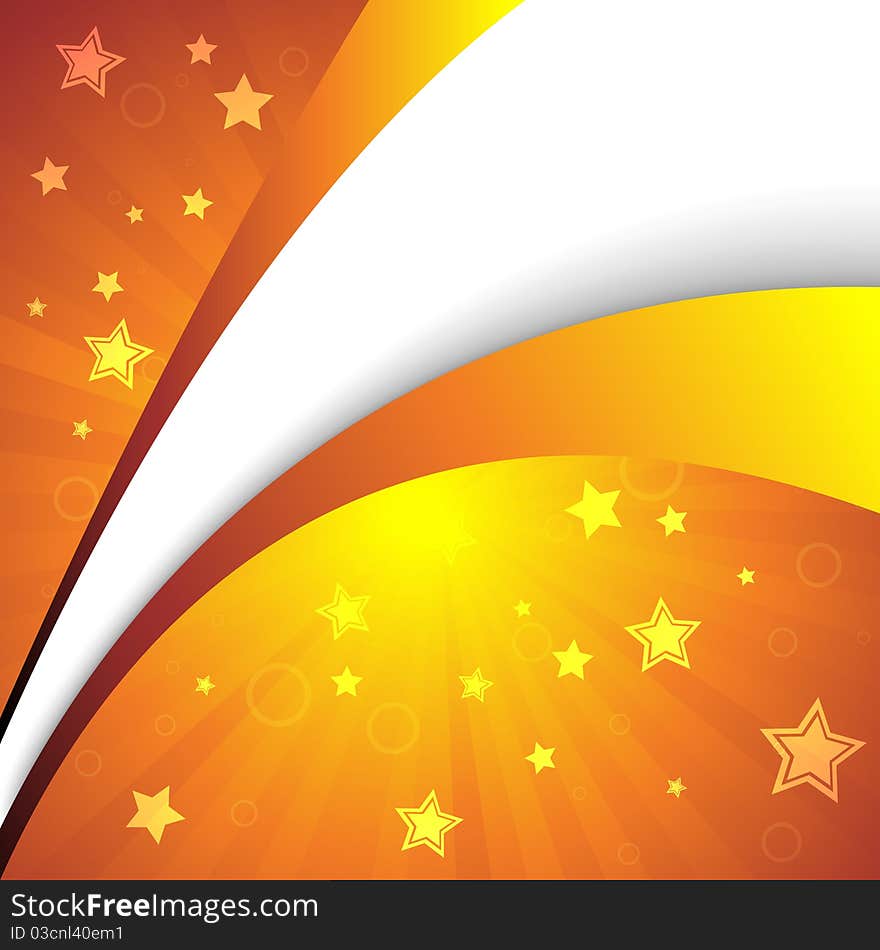 Vector gold background. Clip-art