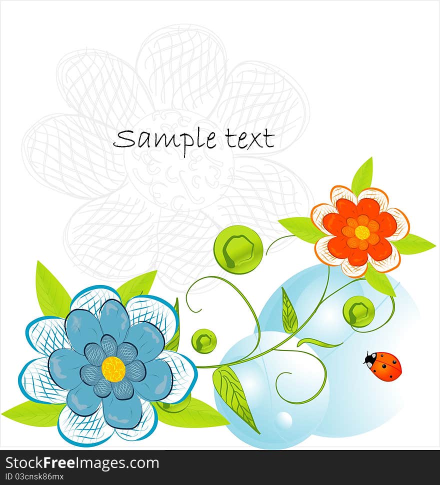 Beautifull decorative flower background