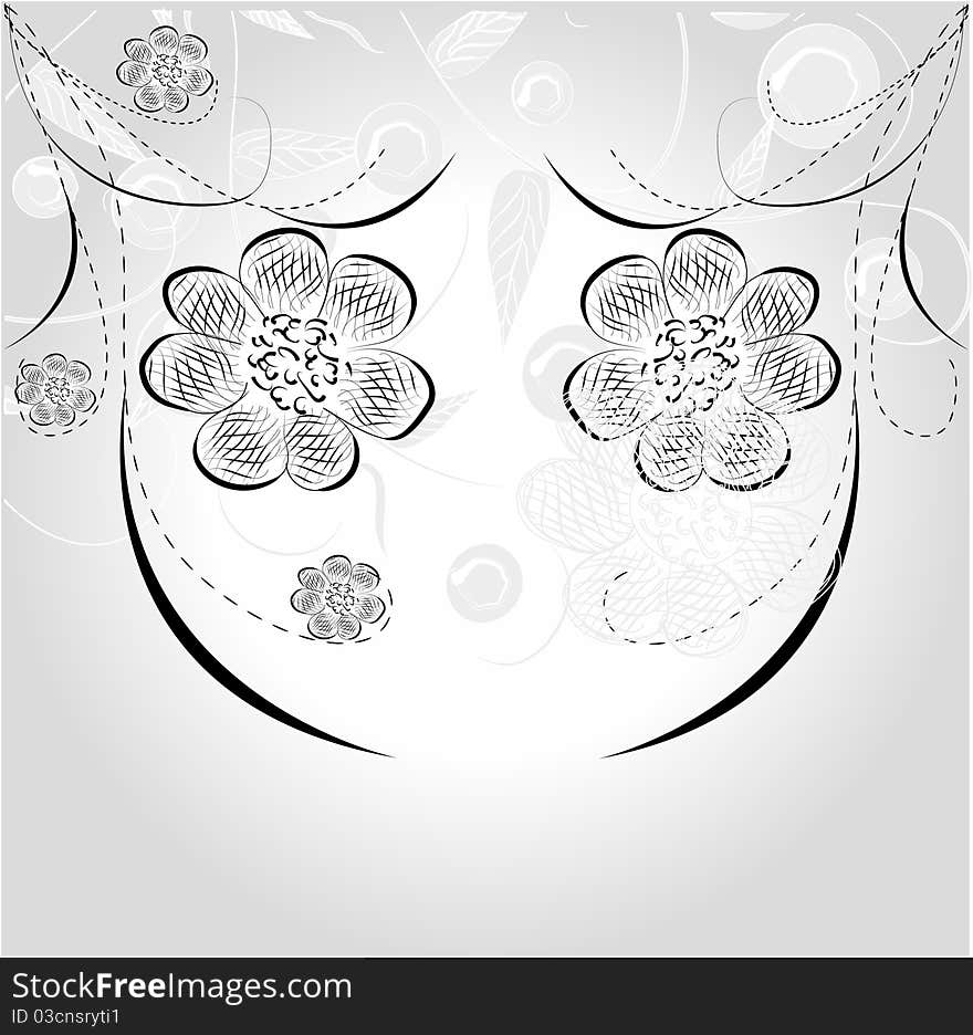 Beautifull decorative flower background.Flower desing