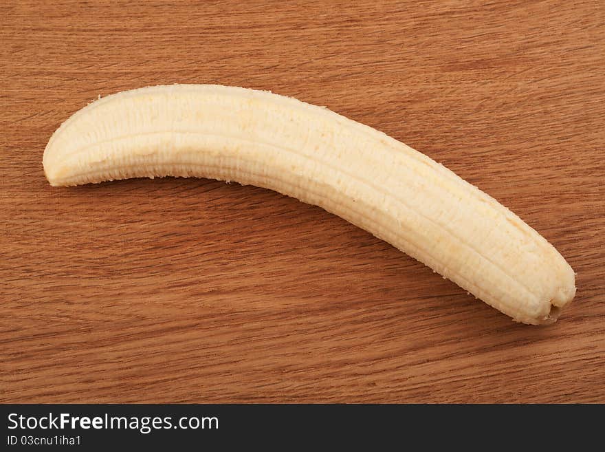 Ripe peeled banana