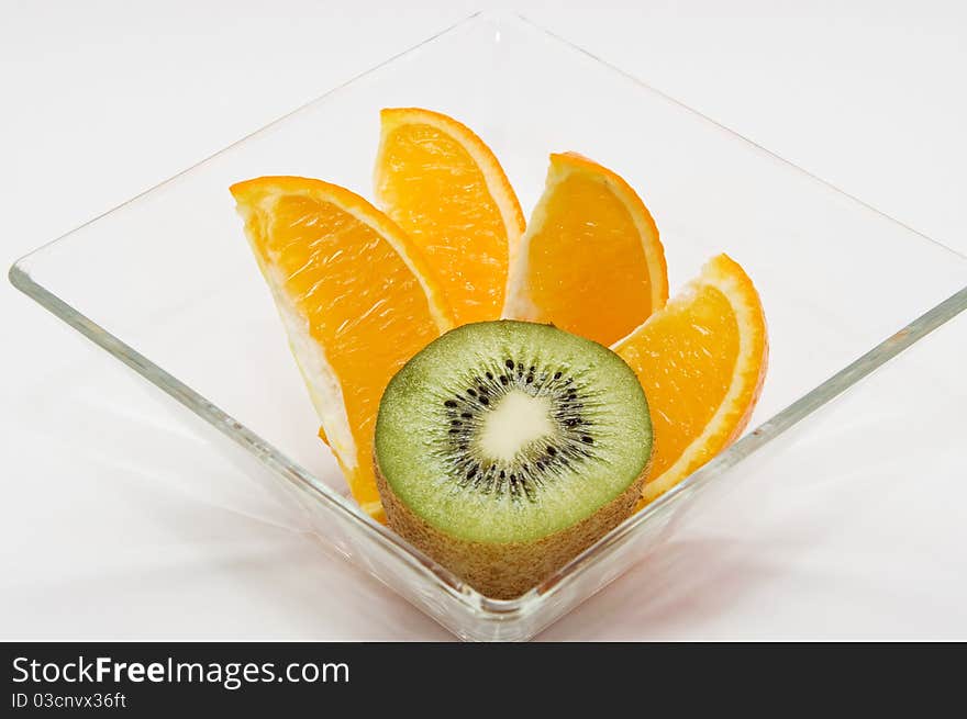 Kiwi and orange