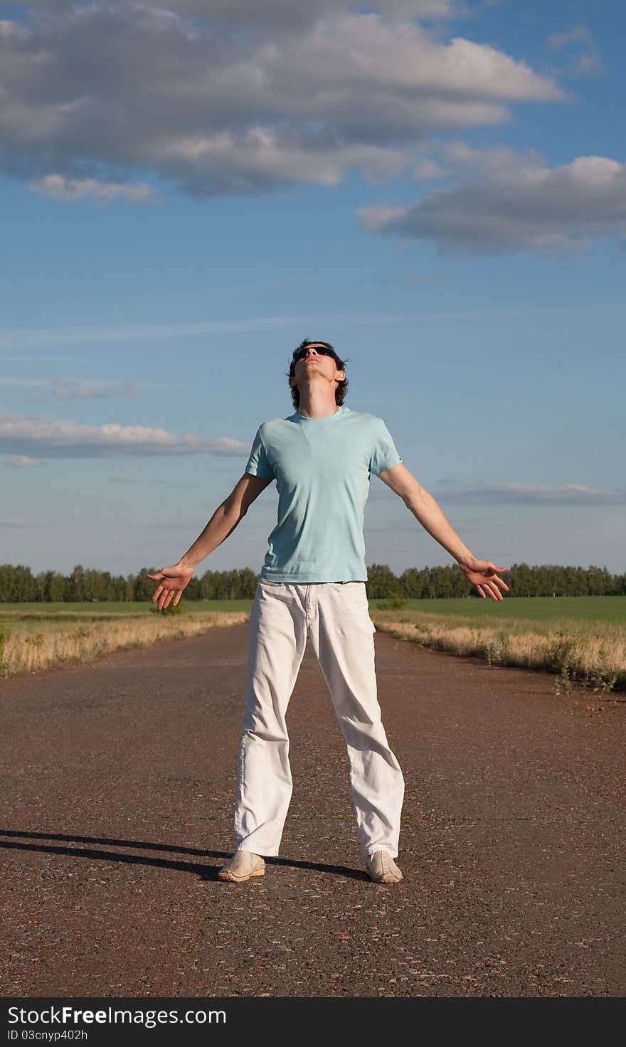 Young man outdoors