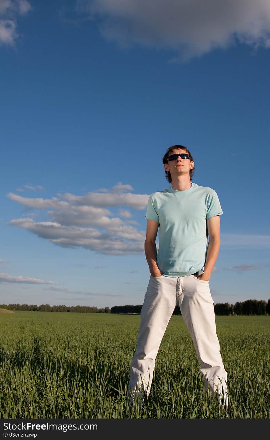 Young man outdoors