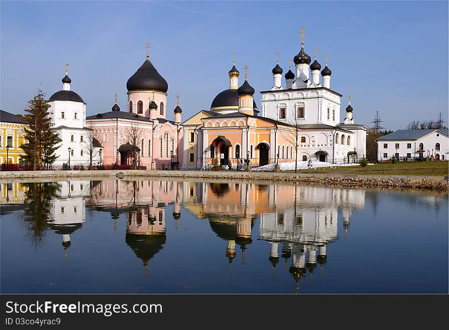 Reflection Of The Monastery In The Monastery Pond