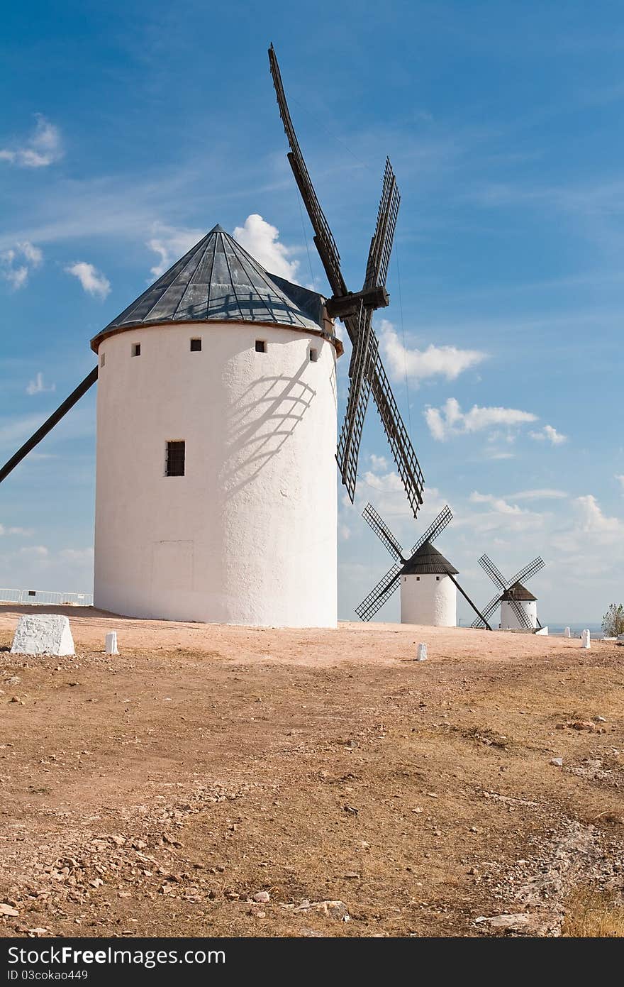 Windmills at Campo de Criptana (Spain)