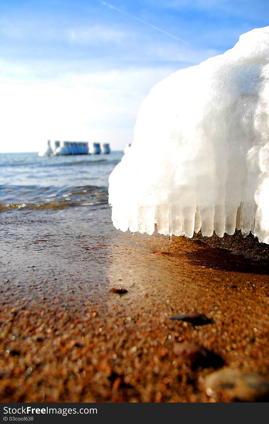 The winter at the seaside