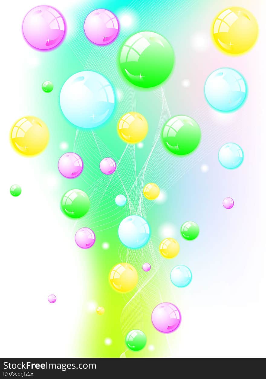 Abstract vector colorful background