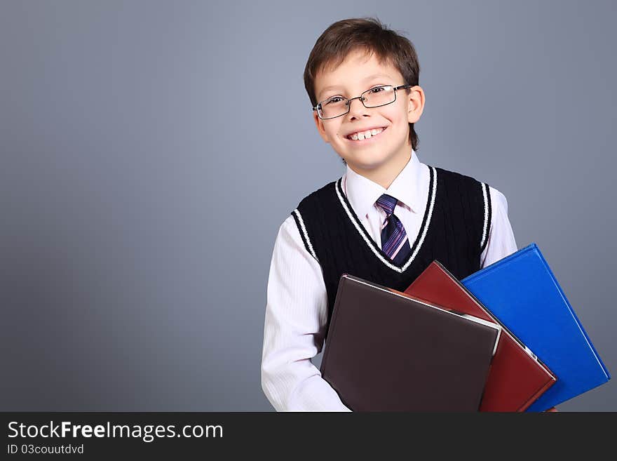 Holding books