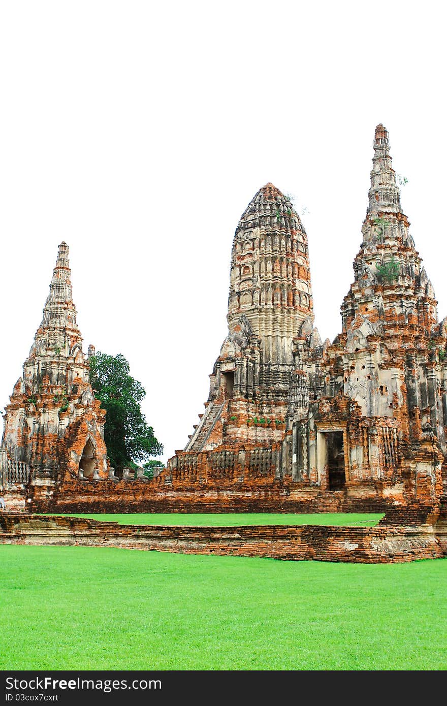 Chaiwatthanaram temple, Ayutthaya in thailand