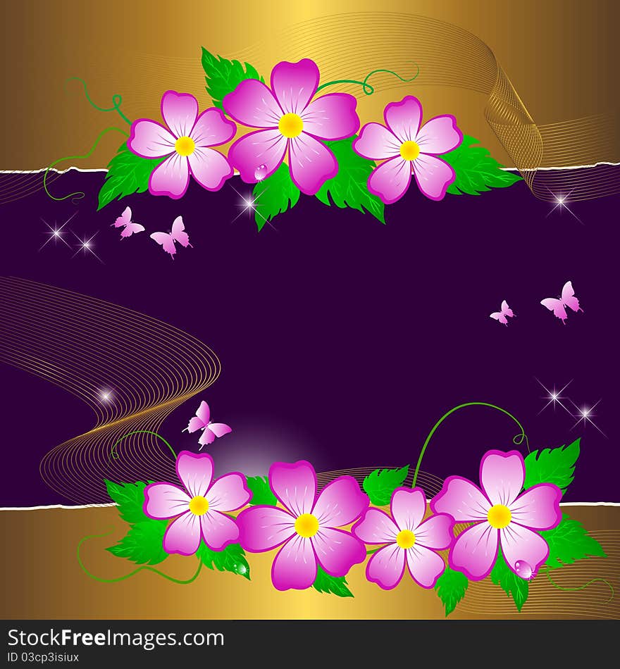 Floral background.