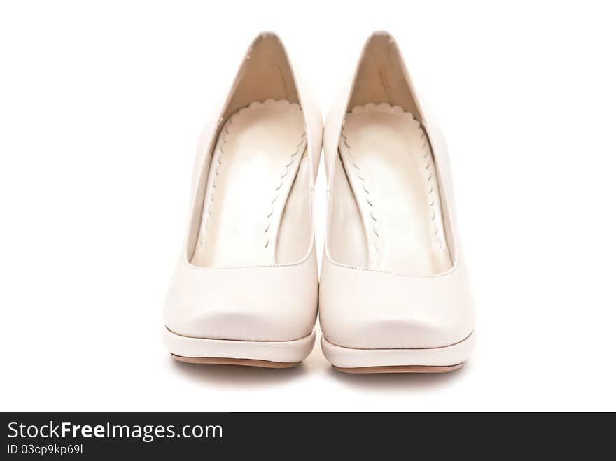 Pair of white shoes