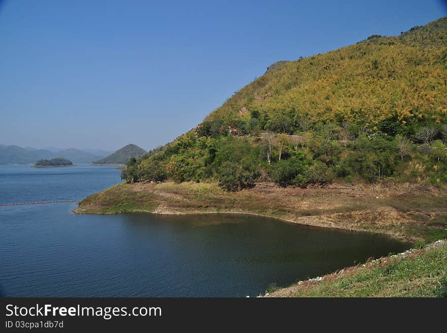 Kang Kra Jarn Dam In Thailand