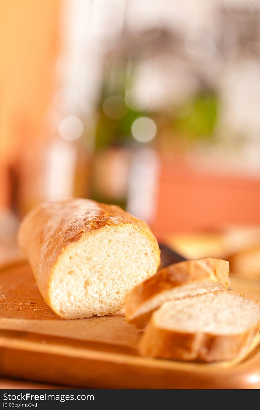 Gourmet fresh bread on the table