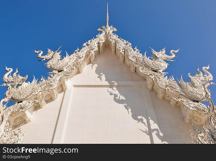 White temple roof