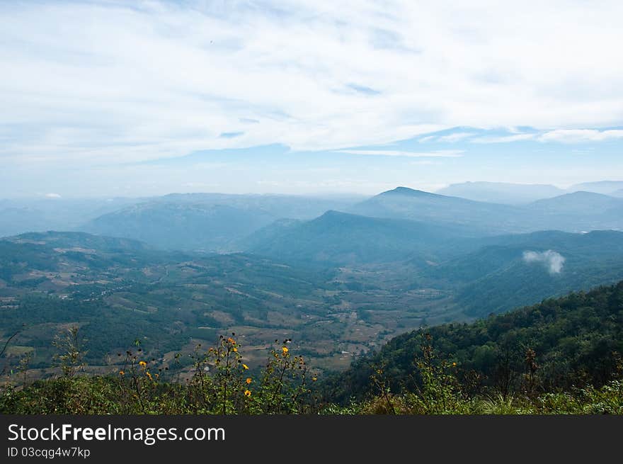 View from Loei northeast of Thailand. View from Loei northeast of Thailand