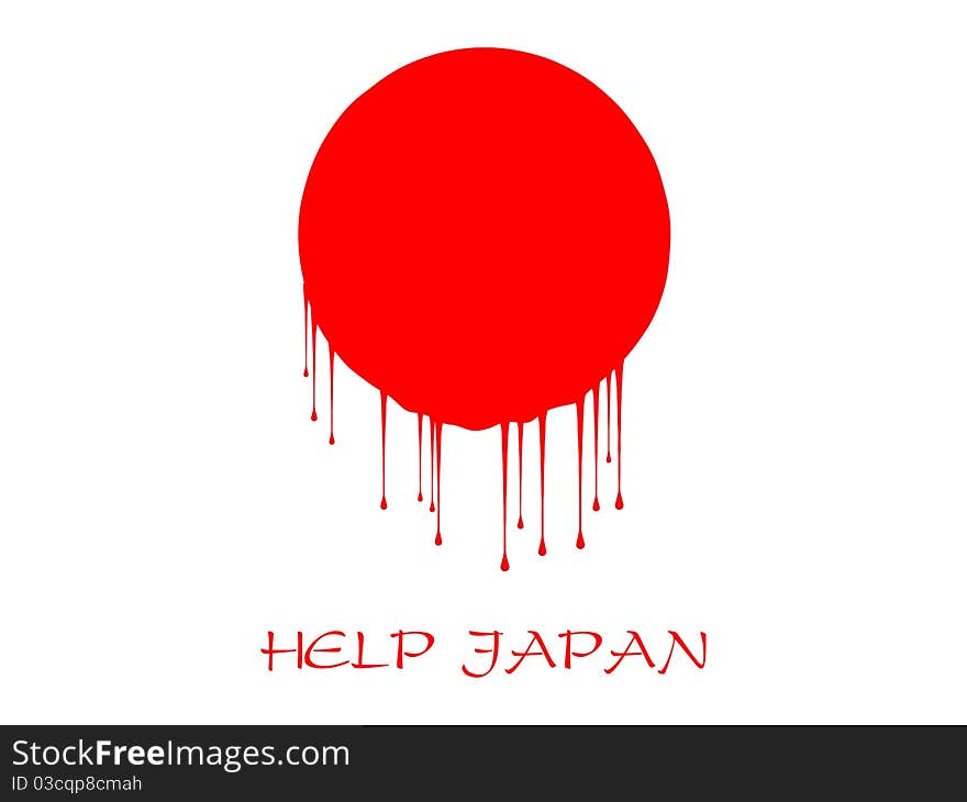 Illustration abot the earthquake in Japan. Illustration abot the earthquake in Japan