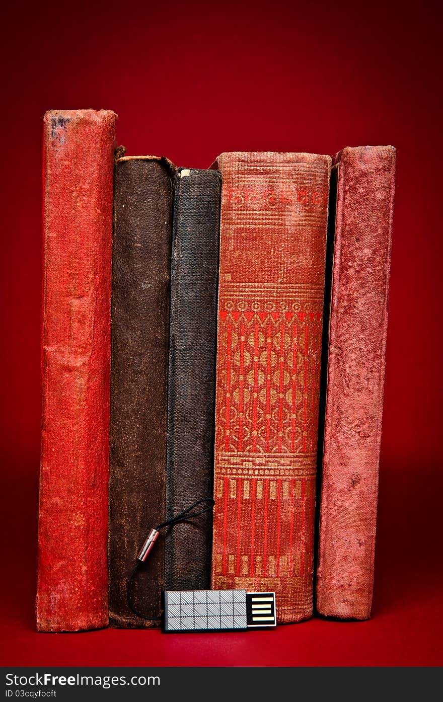 Old antique books from scuffs and scratches. Old antique books from scuffs and scratches