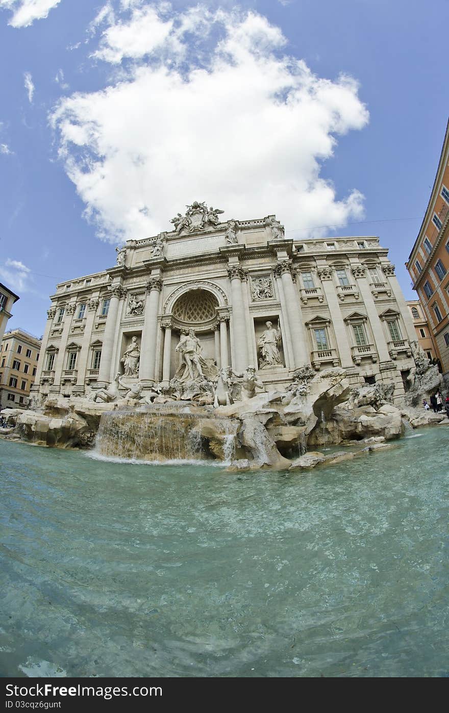 Trevi Fountain in Rome, Italy