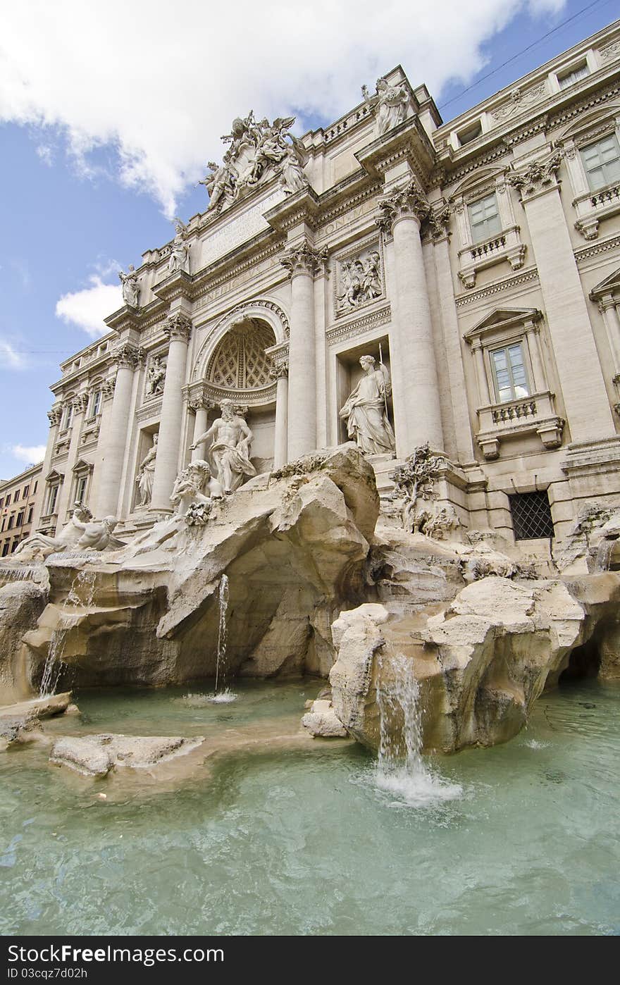 Trevi Fountain in Rome, Italy