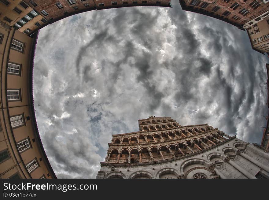 Inside the Walls of Lucca, Italy. Inside the Walls of Lucca, Italy