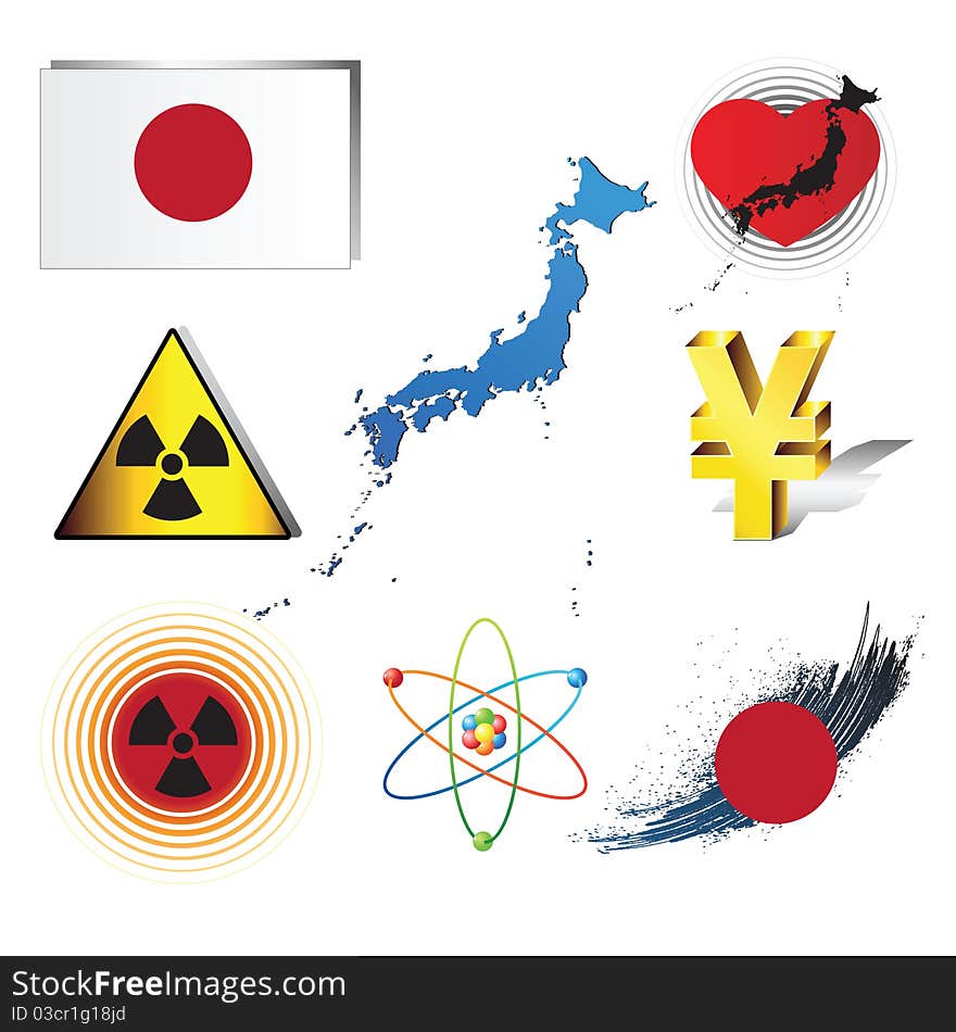 Set of concepts on catastrophe in Japan. Set of concepts on catastrophe in Japan