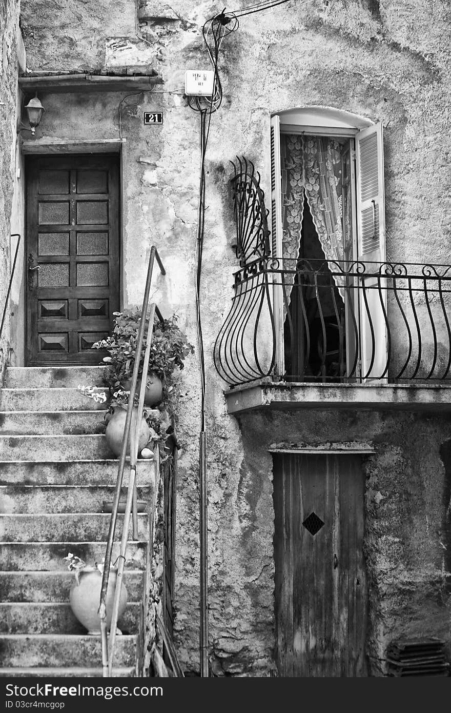 Detail of Corsica Architecture, France