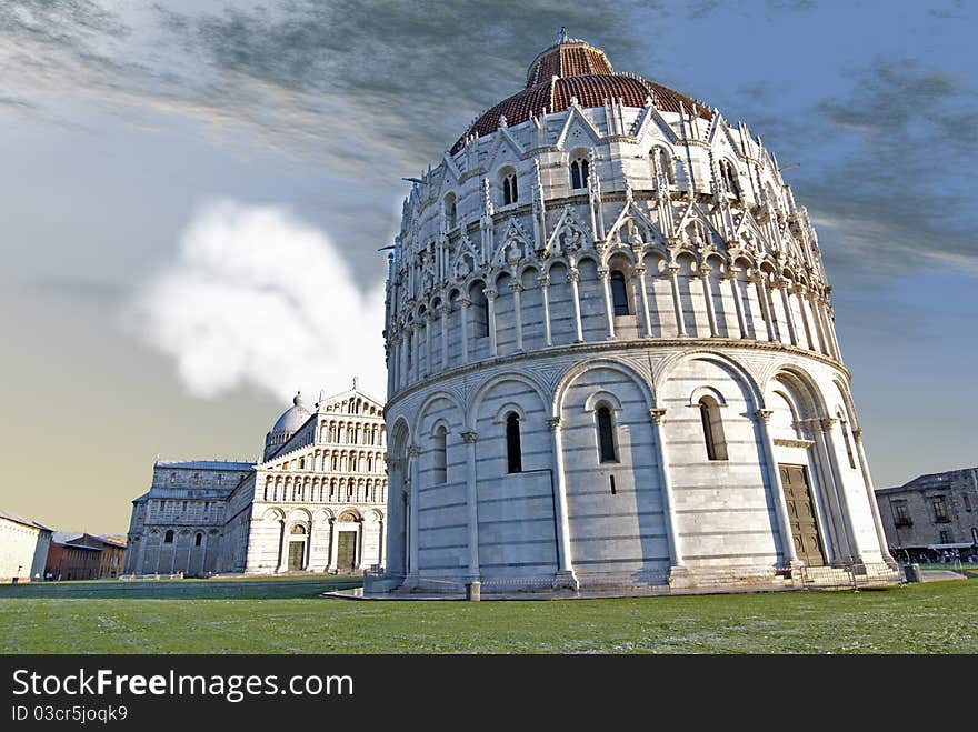 Piazza dei Miracoli, Pisa, Italy, December 2009