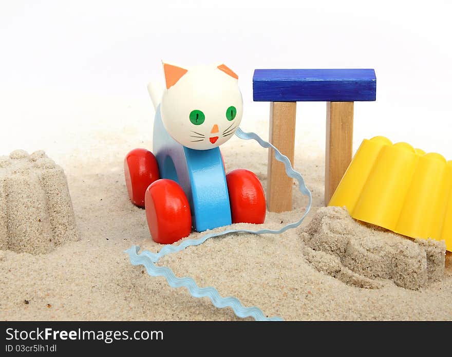 Children's toys for the game in the sand. Children's toys for the game in the sand