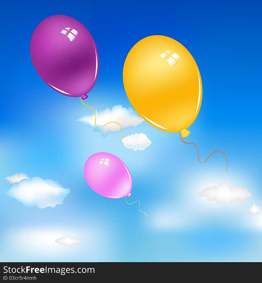 Balloons In Sky